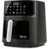 Image de Girmi Friteuse à air Girmi FG78 avec fenêtre Ecofrit Black, 6 Lt, 12 programmes, 1500 W, Affichage numérique, BPA-PFOA Safe, Livre de recettes inclus, Noir