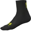 Image de Alé Cycling ALE' Chaussettes de cyclisme, Noir/jaune fluo., S