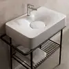 Image de Scarabeo Fuji Lavabo mural, 6004BK,