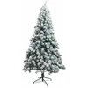 Image de Arbre de Noël enneigé 650 Branches h. 180 cm, Baies et Pommes de pin, New Sestriere Santa's House