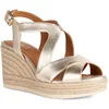 Image de Geox D Ponza Espadrille Wedge Sandales, Doré, 40 EU