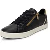 Image de Geox Femme D Blomiee E Basket, Black Lt Gold, 35 EU