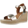 Image de Geox Sandales compensées pour femme D Ponza A Wedge - Doré - Taille 39 EU, Doré, 39 EU