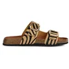 Image de Geox Sandales plates D New Brionia B C pour femme, Lt Sand Black, 37 EU