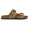 Image de Geox Brionia B C Sandales plates pour femme, sable/noir, taille 39 EU, Lt Sand Black, 39 EU