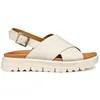 Image de Geox Sandales D XAND 2.1S E Wedge pour femme, blanc cassé, taille 39 EU