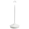 Image de Zafferano, Lampe Pina Pro, Lampe de Table Rechargeable et Sans Fil avec Contrôle Tactile, Convient pour le Salon et l'Extérieur, Dimmer, 2700 K, Hauteur 29 cm, Couleur Blanc