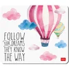 Image de LEGAMI - Tapis de Souris, Tapis de Souris avec Surface en PVC Anti-poussière et Anti-éblouissement, Base en Caoutchouc antidérapante, Thème Air Balloon, 22,3 x 23,3 cm