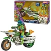 Image de TORTUES NINJA Les Tortues Ninja, Véhicule avec Figurine exclusive de 12 cm, avec fonction combat, Leonardo, Jouet pour enfants dès 4 ans, TU8031