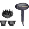 Image de BEPER 40.406 Seche Cheveux Professionnel Avec Moteur, Vitesses Et 3 Températures, Modes Air Chaud Froid, Compact, Concentrateurs D'Air 1 Diffuseur Inclus, Puissance 2400W Noir/Doré