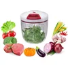 Image de BEPER C107UTT002 Hachoir Manuel avec Corde, Acier Inoxydable/ABS, Blanc/Rouge