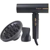 Image de BEPER P301ASC010 Sèche-cheveux sans balais, 1800W, 3 Vitesses, 3 Températures sélectionnables, Indicateur de température LED, Grille autonettoyante, Accessoires inclus, Noir
