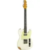 Image de EKO GUITARS - Tero Relic Olympic White, Guitare Électrique avec finition Relic, Série "Original Relic", Corps en Paulownia, Manche en Érable, Touche 22 frettes en résine Eko WPC, Couleur Olympic White
