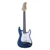 Image de EKO GUITARS   Guitare Électrique ST-100 3/4, Corps en Peuplier, Manche en Érable, Touche en WPC avec 21 Frettes, 3 Micros Single-Coil, Chevalet Tremolo, Diapason 580 mm, Couleur Metallic Blue