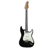Image de EKO GUITARS   Guitare Électrique ST-300, Corps en Peuplier, Manche en Érable, Touche en WPC, 3 Micros Single-Coil, Chevalet Tremolo, 22 Frettes, Couleur Noir