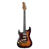 Image de EKO GUITARS   Guitare Électrique ST-300 LH, Corps en Peuplier, Manche en Érable, Touche en Laurier, 22 Frettes, 3 Micros Single-Coil, Pont Tremolo, Diapason 650 mm, Couleur Sunburst