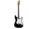 Image de EKO GUITARS   Guitare Électrique ST 400, Corps en Paulownia, Manche en Érable, Touche en Laurier, 3 Micros Single-Coil, 22 Frettes, Finition Brillante, Couleur Noir