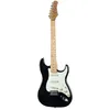 Image de EKO GUITARS - Guitare Électrique ST-401, Corps en Paulownia, Manche et Touche en Érable, 3 Micros Single-Coil, Chevalet Tremolo Vintage, Couleur Noir
