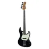 Image de EKO GUITARS   Basse Électrique JB-300, Corps en Peuplier, Manche en Érable, Touche en Laurier, 2 Micros Single-Coil, Chevalet Vintage, 21 Frettes, Diapason 868 mm, Couleur Noir