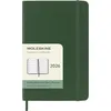 Image de Moleskine Agenda Hebdomadaire, Agenda Hebdomadaire 2026 12 Mois Avec Espace Pour Notes, Avec Couverture Souple et Fermeture Élastique, Format Pocket 9x14, Couleur Vert Myrte