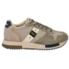 Image de Blauer QUEENS01 Chaussures Homme Baskets en Daim, Coloris Taupe Militaire et Vert Tourterelle 43