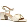 Image de Geox Femme D New ERAKLIA 50 B Sandale à Talons, Papyrus, 37 EU