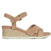 Image de Geox Femme D ISCHIA Corda B Sandale compensée, DK Skin, 39 EU