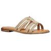 Image de Geox Femme D Sozy Plus a Sandale Plate, Doré foncé, 36 EU