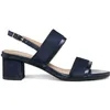 Image de Geox Femme D Aurely 50 B Sandales à Talons Hauts, Bleu Marine (DK Navy Avio), 38 EU