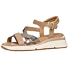 Image de Geox Femme D Elowynne A Sandales compensées, Beige foncé, 40 EU