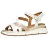 Image de Geox Femme D Elowynne A Sandales compensées, White Lt Gold, 40 EU