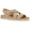 Image de Geox Femme D Sandybett B Sandales Plates, Taupe, 35 EU