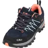 Image de CMP Rigel Low Wmn Trekking Shoe Wp Femme Chaussures de randonnée, Bleu Foncé Vert Rose Pêche B Blue Giada Peach, 39 EU