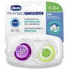 Image de Chicco Physio Air Sucette en Silicone 2 Pièces Rose 6-16 Mois, Couleurs Assorties
