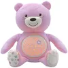 Image de Chicco First Dreams Baby Bear Ours en Peluche Musical, Veilleuse Lumineuse pour Bébés avec Effets Lumineux et Mélodies Relaxantes - Jouets Bébé 0+ Mois - Rose