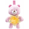 Image de Chicco Veilleuse Petit Ourson First Dreams, Peluche douce en forme d'ours à accrocher au lit ou au berceau avec mélodies relaxantes et veilleuse, rose, 0 mois et plus