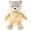 Image de Chicco First Dreams Ours en peluche Baby Bear, peluche douce avec projecteur et veilleuse pour enfants, effets lumineux et mélodies relaxantes, Jouets pour bébés 0 mois +