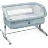 Image de Chicco Next2Me Dream, Berceau Bébé Lit Latéral, Berceau Cododo, Lit avec Matelas, Rail Ouvrable, Hauteur Réglable, 4 Roues et Sac de Voyage, 0-6 Mois, 9 Kg, Bleu pâle