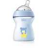 Image de Chicco Natural Feeling Biberon Anti-Colique 2M plus 250ml Biberon avec Tétine en Silicone - Flux Moyen - Couleur Bleue