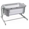 Image de Chicco Next2Me Magic Evo, Berceau Bébé Cododo, Lit Bébé Cododo, avec Mode Balançoire, Rail Ouvrable, 11 Niveaux de Hauteur, Réglable en Hauteur, 4 Roues, Matelas et Sac de Voyage Inclus, Gris Clair