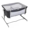 Image de Chicco Next2Me Twins, Berceau Bébé Cododo pour Jumeaux, 2 Matelas, Rail Ouvrable à Une Main, 11 Niveaux de Hauteur, Barrière de Séparation avec Inserts en Filet, Berceau Double, 0-6 Mois