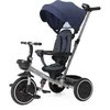 Image de Chicco Tricycle Evolutif pour enfants 4en1, Cadre en métal, Roues en caoutchouc EVA, Harnais 4 points, Poignée télescopique et capote amovible, Poussette avec siège réversible, Paniers, 6 mois-5 ans