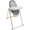 Image de Chicco Polly Armonia Chaise Haute Bebé Évolutive, pour Enfants de 0 Mois à 40 kg, 9 Niveaux de Hauteur, 3 Positions d'Inclinaison, Repose-Pieds Réglables, Pliage compact, 4 Roues, Brun