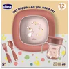 Image de CHICCO, Coffret Repas 12m+, Rose