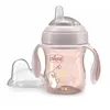 Image de Chicco Transition Cup Coupe anti-goutte pour bébé 200ml, 1 tasse à biberon 4 mois et plus pour apprendre à boire, avec bec ergonomique en silicone, double valve anti-antiolique, sans BPA - Rose