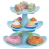 Image de Chicco Pâtisserie Jouet pour Enfants en Bois et Tissu - Ensemble de 34 Pièces avec Plateau, Cupcakes, Donuts et Petites Assiettes - Jeu de Rôle Montessori pour Motricité Fine et Concentration