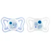 Image de Chicco PhysioForma Light, Sucette bébé avec Tétine en Silicone 2-6 Mois, Légère et Respirante, Forme Ergonomique, Soutient la Respiration Physiologique, Bleu, 2pcs