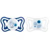 Image de Chicco PhysioForma Light, Sucette bébé, Tétine en Silicone 16-36 Mois, Légère et Respirante, Forme Ergonomique, Soutient la Respiration Physiologique et le bon développement de la Bouche, Bleu, 2pcs