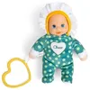 Image de Chicco Mini poupée My Doudou Doll Fiore, 18 cm, poupée en Tissu Doux avec tête en Vinyle et détails Peints à la Main, Jouet sensoriel avec Anneau en Forme de coeur et Couleurs Douces, Lavable en
