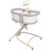 Image de Chicco Baby Hug 4en1 Armonia, Berceau, Transat, Chaise Haute et Chaise de Table 0-36 Mois, Hauteur Réglable à Pédale, Barre de Jeu et Tissu en Maille pour Circulation de l'Air, Solution Gain de Place